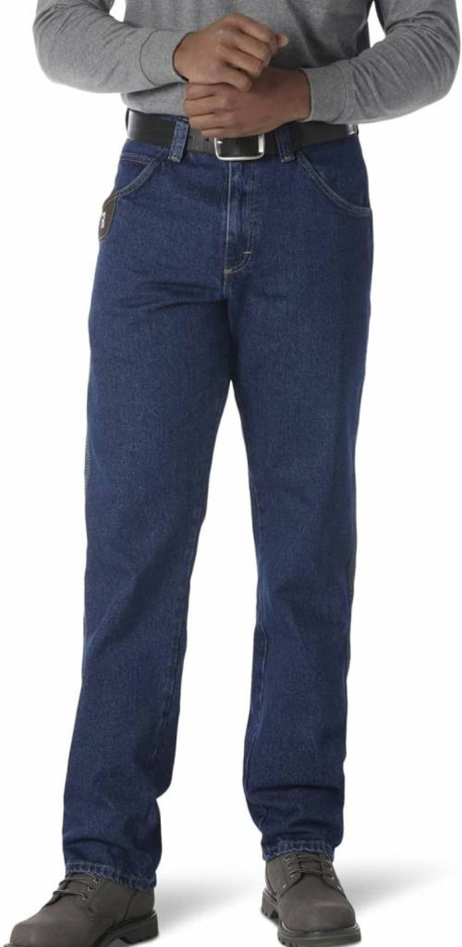 Wrangler Riggs Workwear Men's Durable Relaxed Fit Carpenter Jeans with Five Pockets for Heavy Duty Work