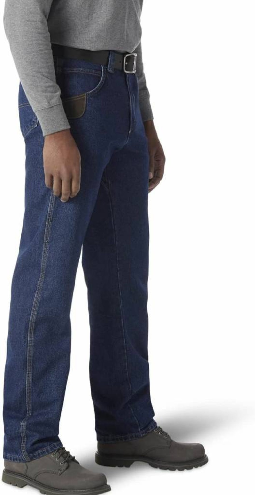 Wrangler Riggs Workwear Men's Durable Relaxed Fit Carpenter Jeans with Five Pockets for Heavy Duty Work
