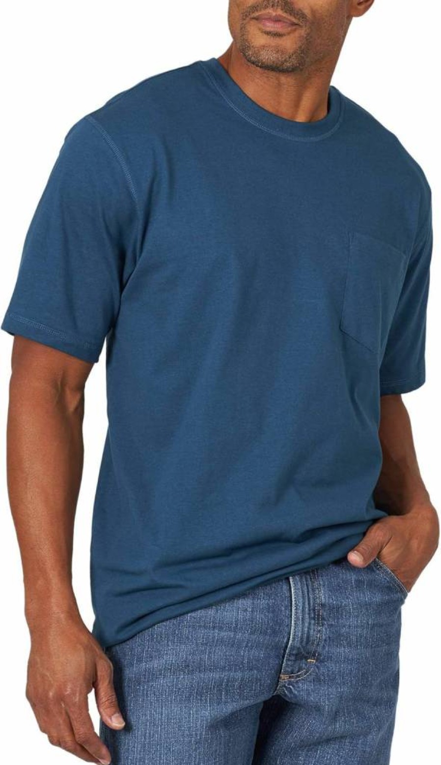Wrangler Riggs Workwear Men's Durable Short Sleeve Performance T-Shirt with Pocket