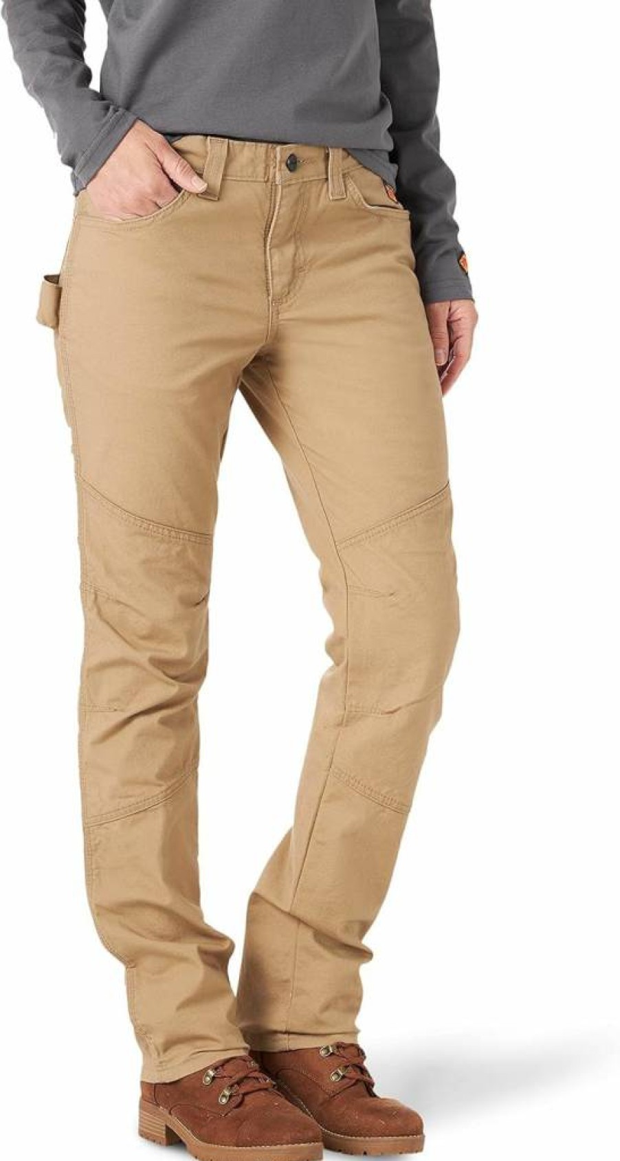 Wrangler Women's Flame Resistant Utility Work Pants - Durable FR Safety Trousers for Women