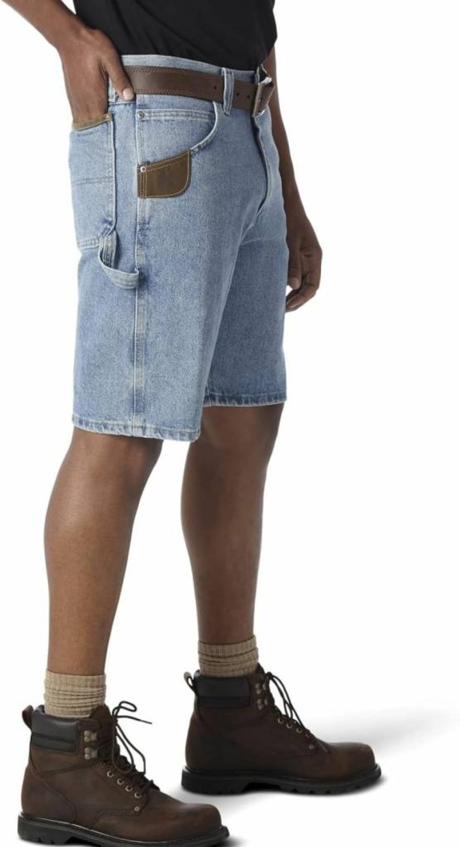 Wrangler Men's Ripstop Carpenter Work Shorts Durable Comfort Fit Outdoor Utility Shorts