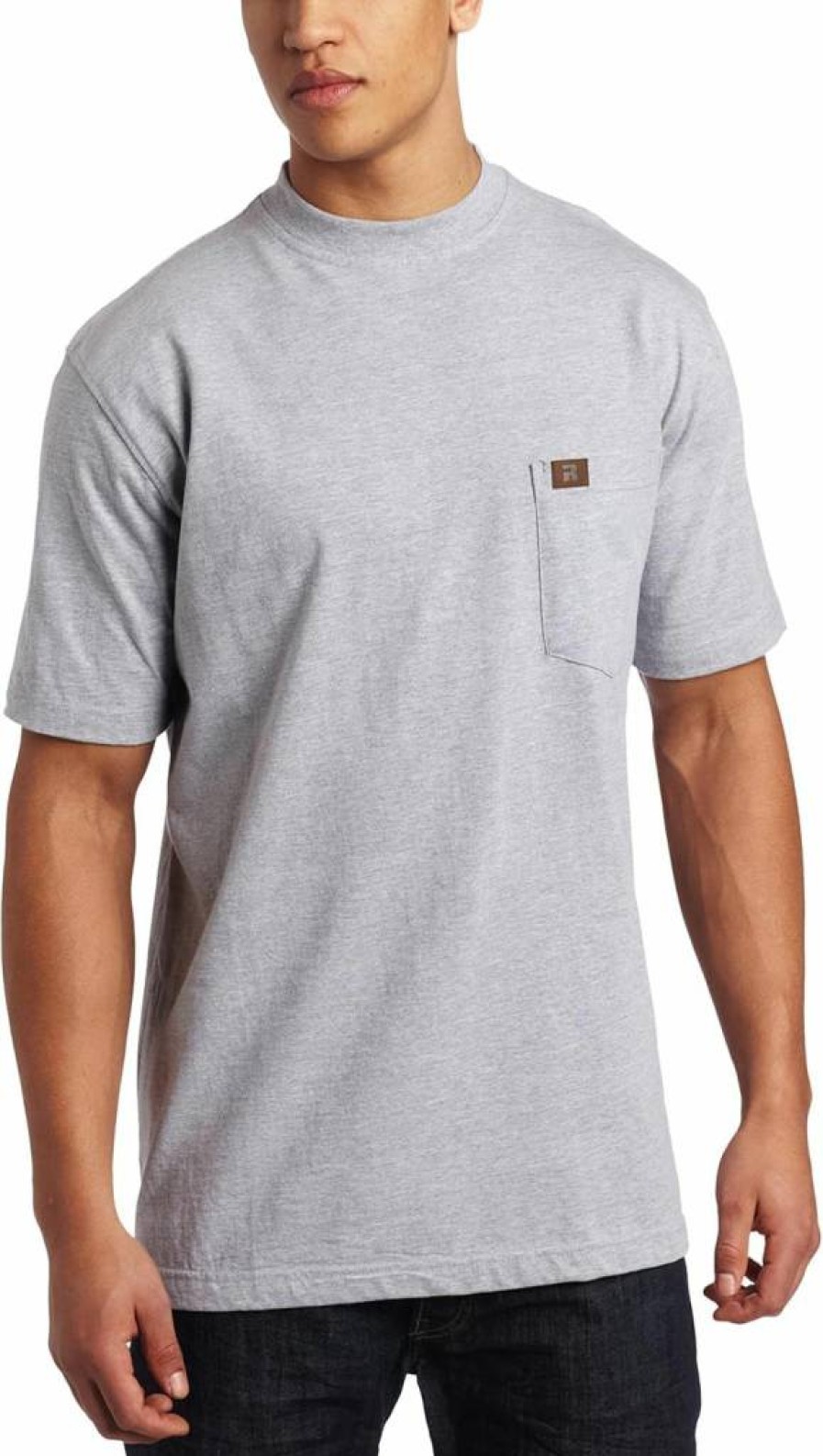 Wrangler Men's Classic Short Sleeve Pocket Tee - Comfortable Cotton Crewneck T-Shirt for Casual Wear