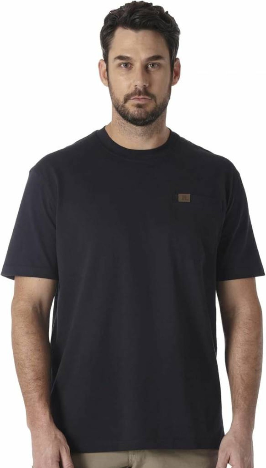 Wrangler Men's Classic Short Sleeve Pocket Tee - Comfortable Cotton Crewneck T-Shirt for Casual Wear