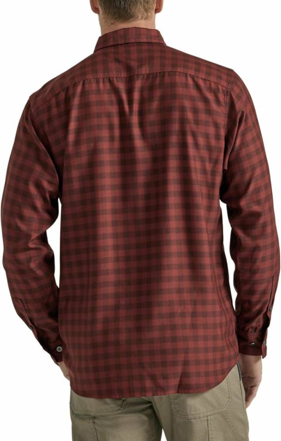 Wrangler Men's Long-Sleeve Work Shirt - Durable Technical Button-Down for Outdoor & Labor
