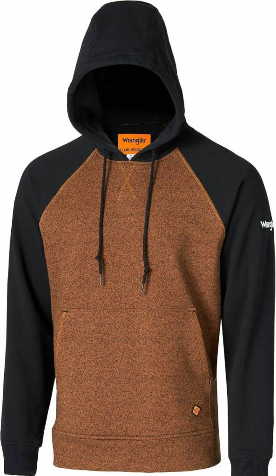 Wrangler Riggs Workwear Men's Flame Resistant Hooded Sweatshirt - FR Rated Durable Pullover