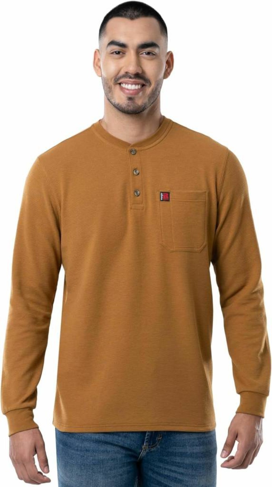 Wrangler Men's Classic Long Sleeve Pocket Tee - Comfortable Casual Crewneck Shirt