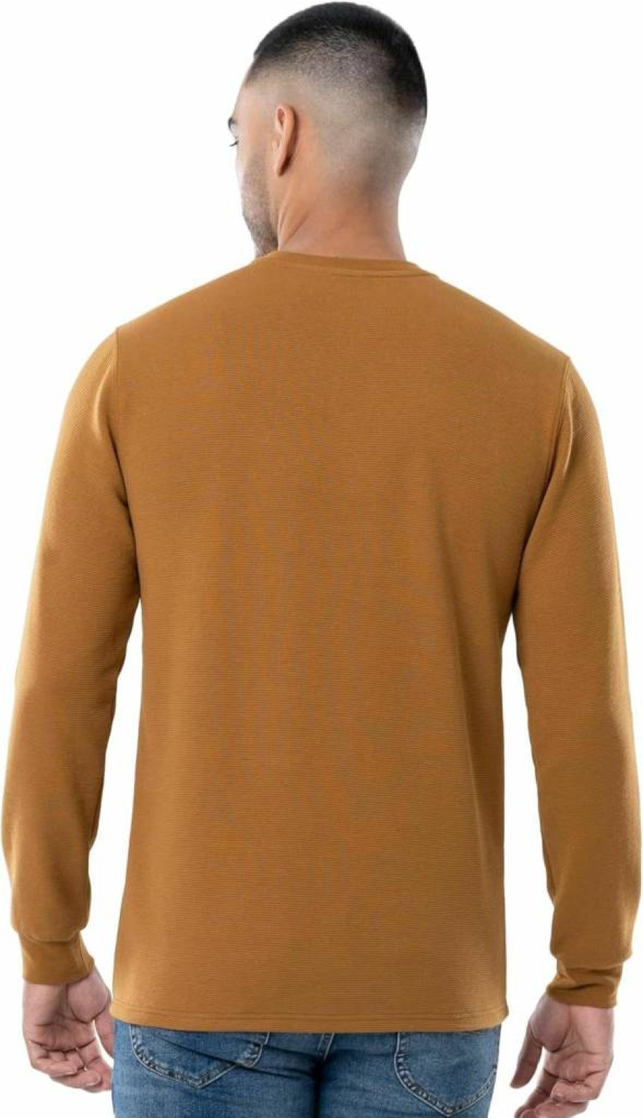 Wrangler Men's Classic Long Sleeve Pocket Tee - Comfortable Casual Crewneck Shirt
