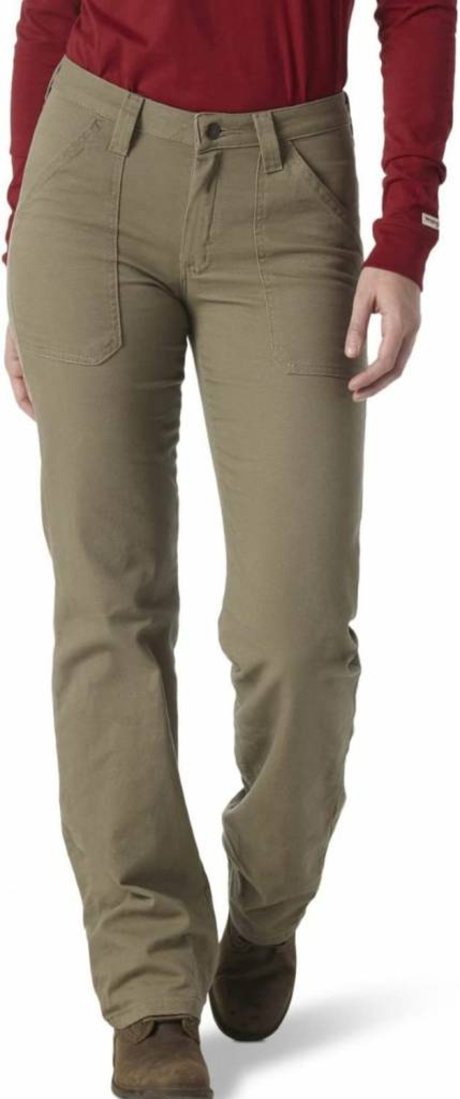 Wrangler Women's Regular Fit Work Pants - Durable Comfort for Professional Wear