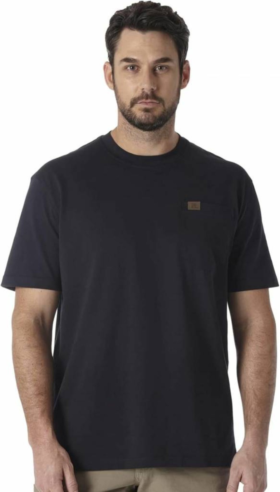 Wrangler Men's Classic Short Sleeve Pocket Tee - Comfortable Cotton Crewneck T-Shirt for Casual Wear