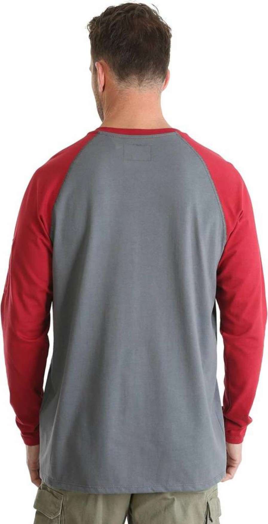 Wrangler Riggs Workwear Men's Performance Knit Baseball Henley Shirt for Durable Comfort