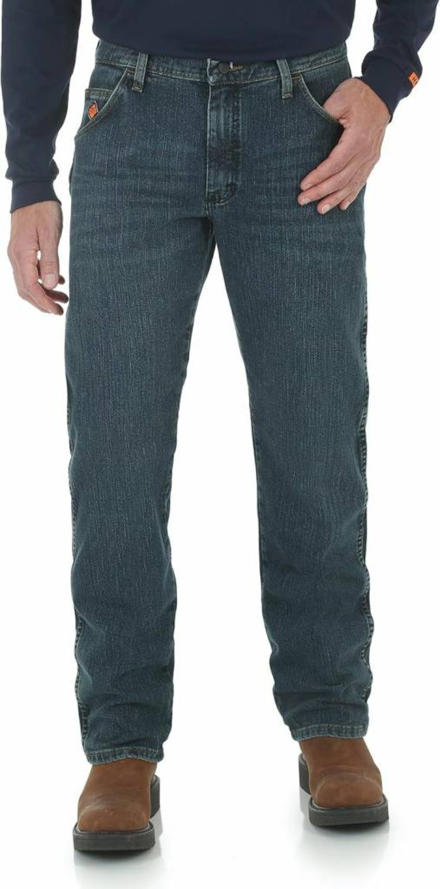 Wrangler Men's Regular Fit Straight Leg Fr Denim Jeans for Comfort and Durability