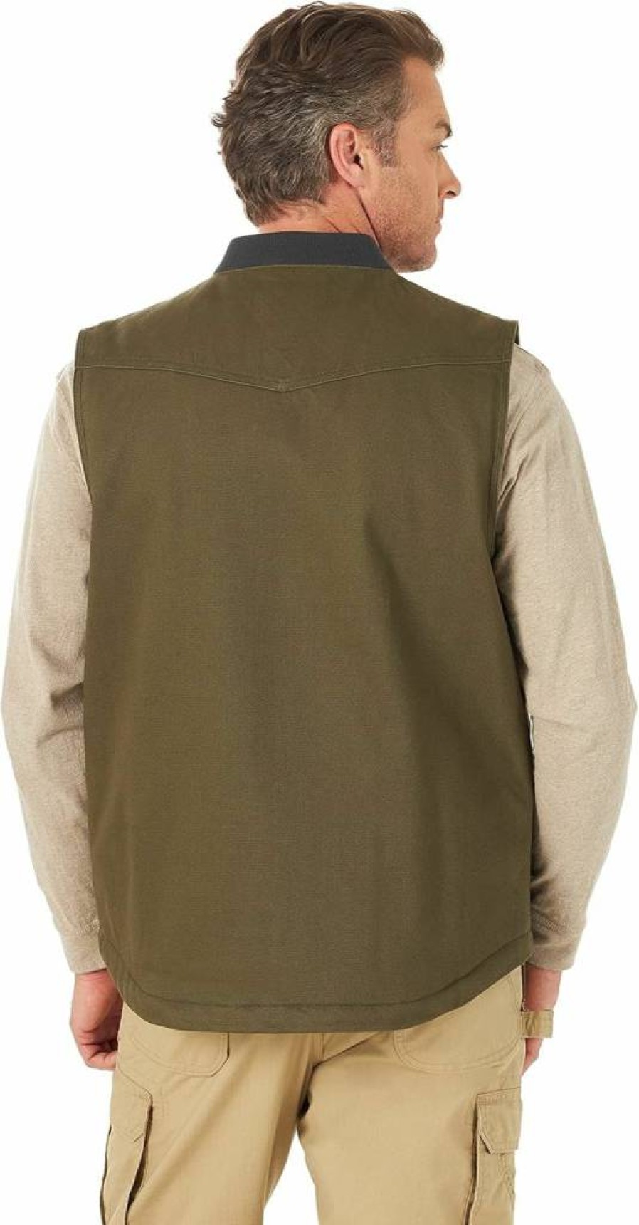 Wrangler Men's Durable Work Vest for Tough Outdoor Jobs