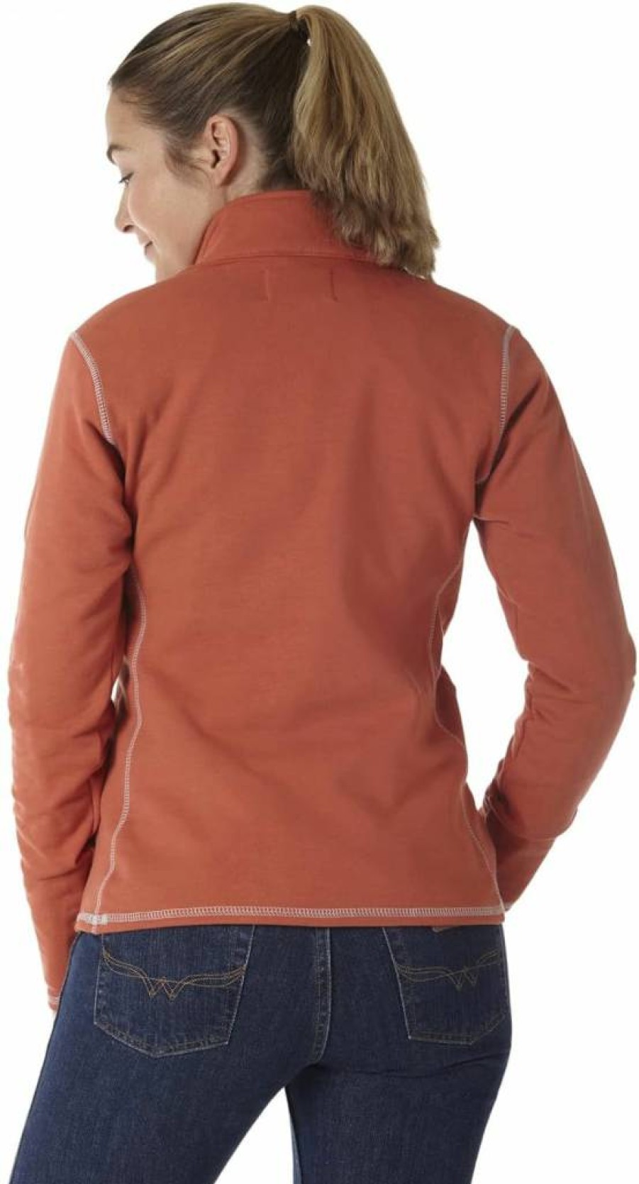 Wrangler Women's FR 1/4 Zip Pullover Sweatshirt - Lightweight Fleece Top for Comfort & Style