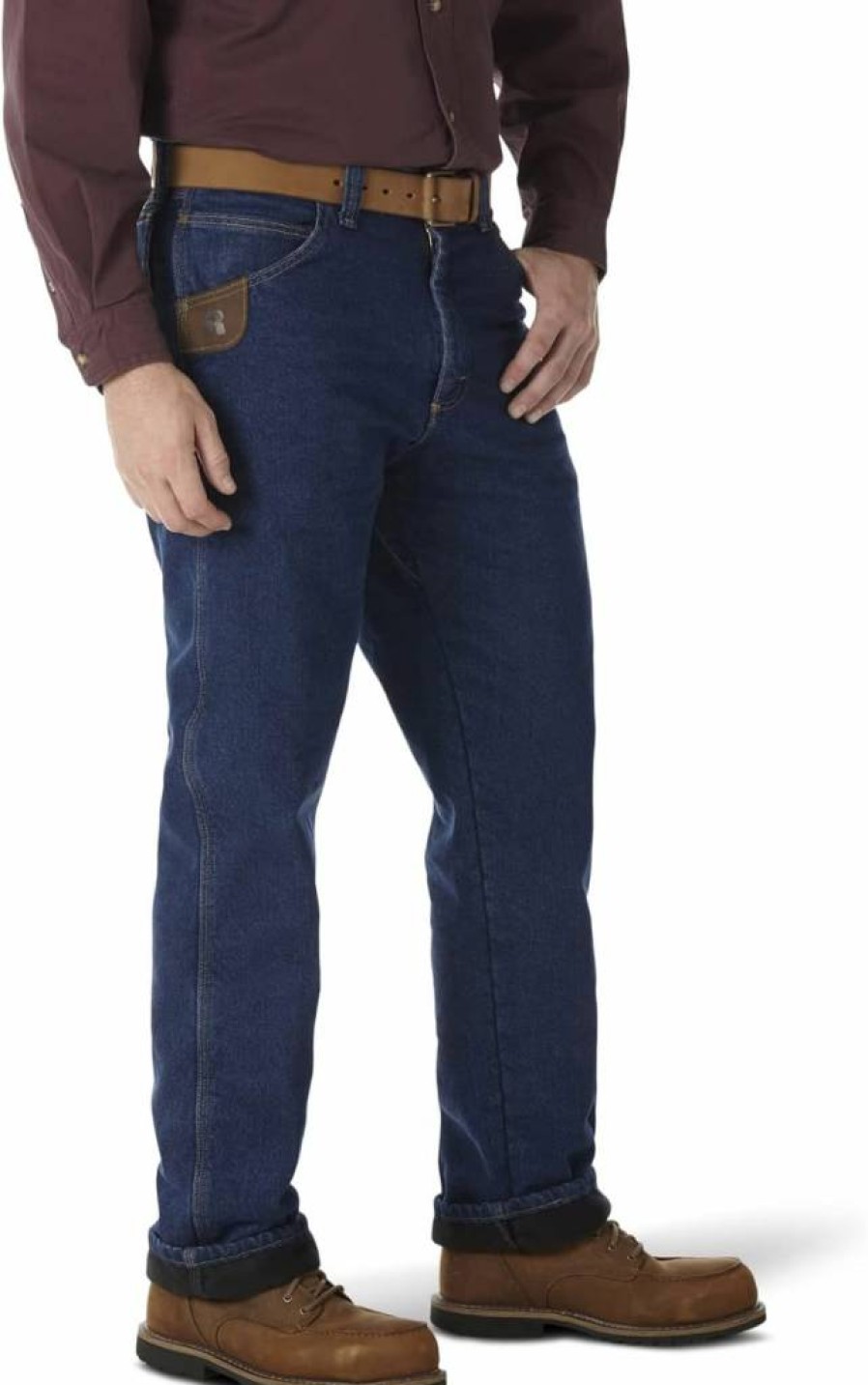 Wrangler Men's Riggs Workwear Quilted Lined Carpenter Jeans with Five Pockets for Durability