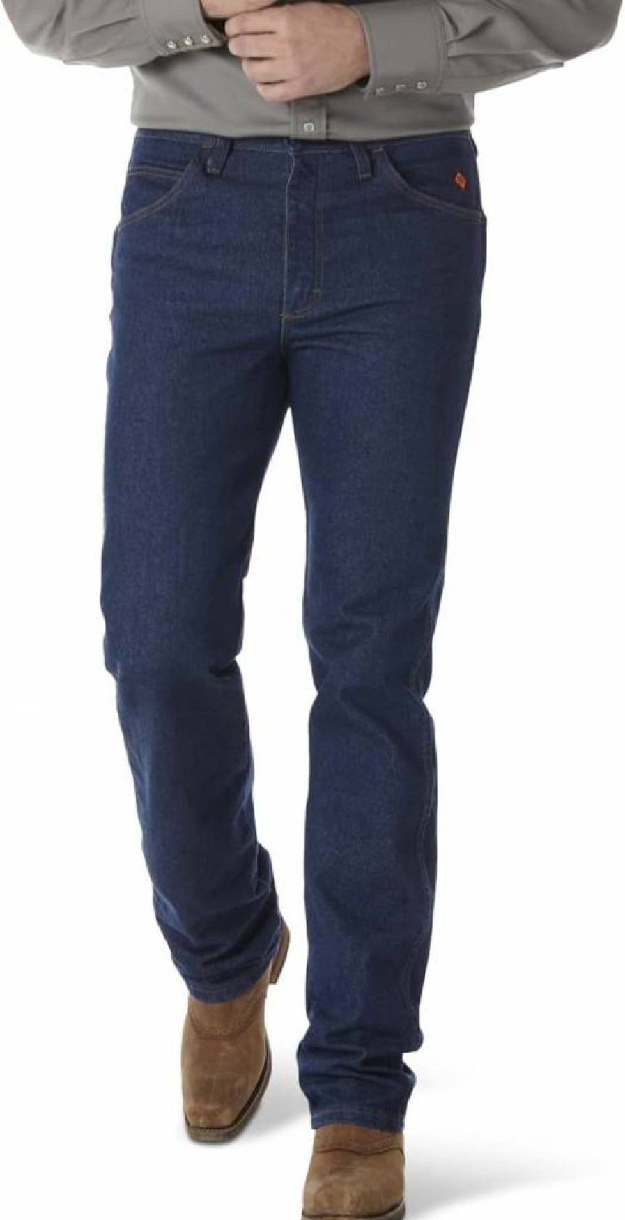 Wrangler Men's Slim Fit FR Jeans - Flame Resistant Work Pants for Safety & Comfort