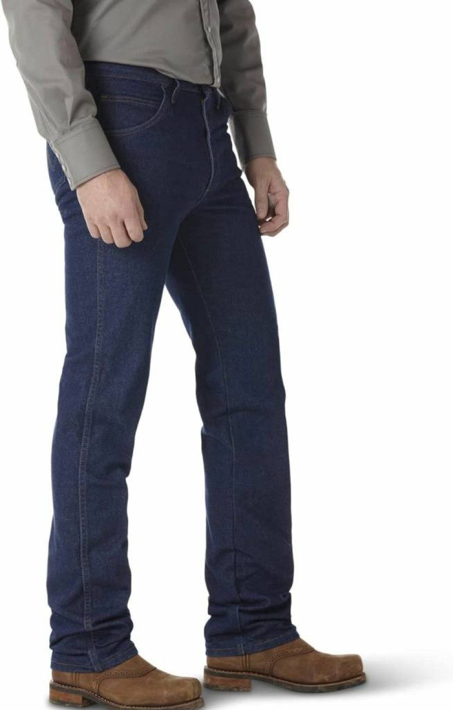 Wrangler Men's Slim Fit FR Jeans - Flame Resistant Work Pants for Safety & Comfort