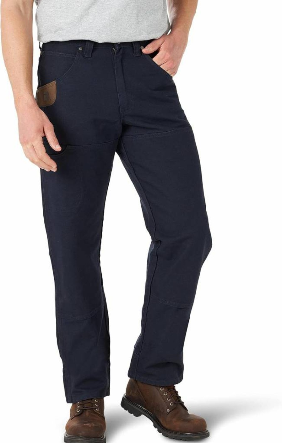 Wrangler Men's Relaxed Fit Canvas Pants - Durable Casual Workwear with Tough Layers Design