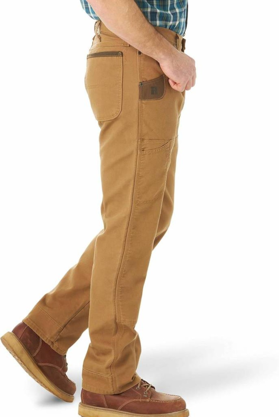 Wrangler Men's Straight Fit Work Pants - Durable Casual & Office Trousers for Men