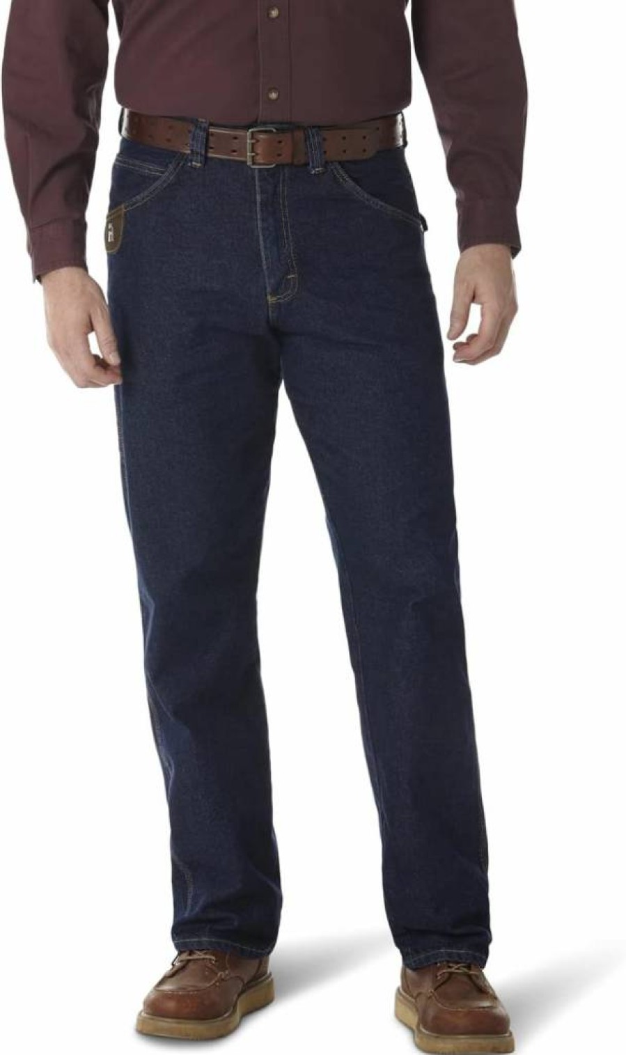 Wrangler Men's Contractor Relaxed Fit Durable Work Jeans for Tough Jobs