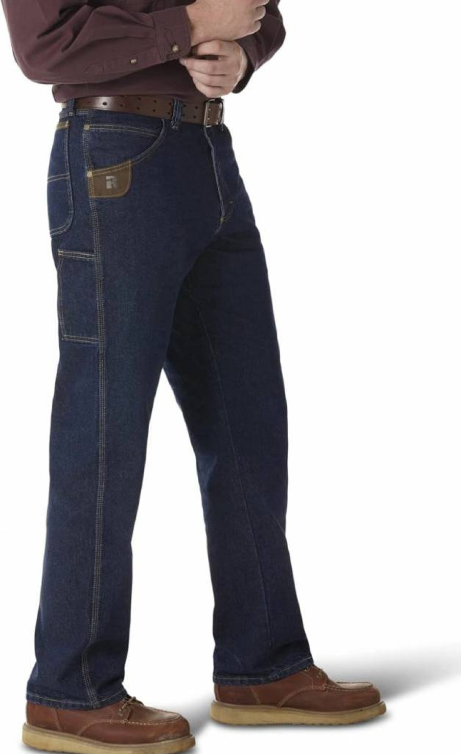 Wrangler Men's Contractor Relaxed Fit Durable Work Jeans for Tough Jobs