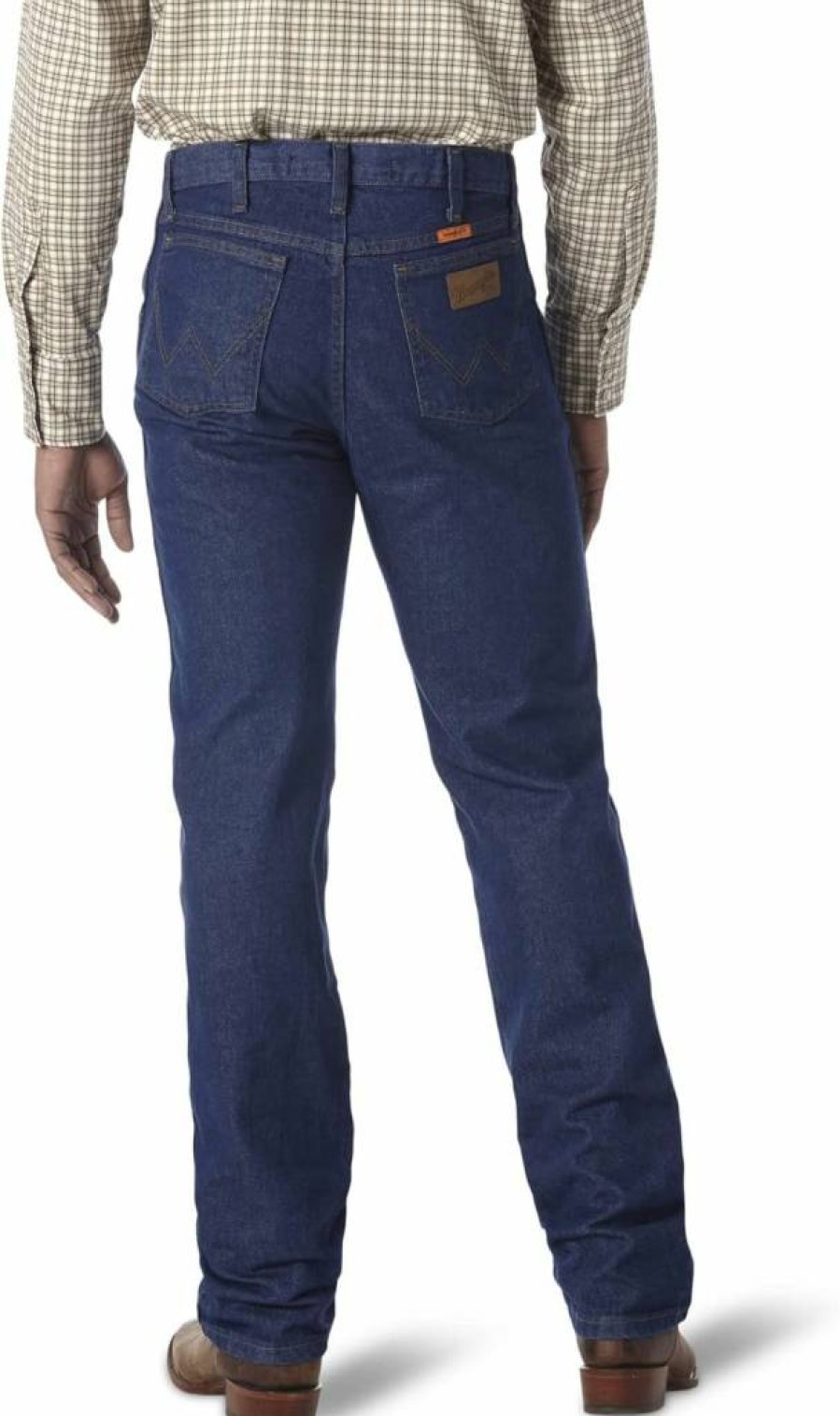 Wrangler Riggs Workwear Men's Lightweight FR Regular Fit Jeans - 29W x 34L, Prewashed Denim Pants for Work