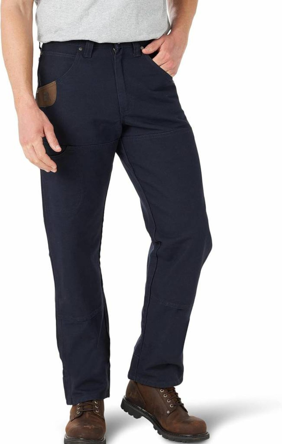 Wrangler Men's Relaxed Fit Canvas Pants - Durable Casual Workwear with Tough Layers Design
