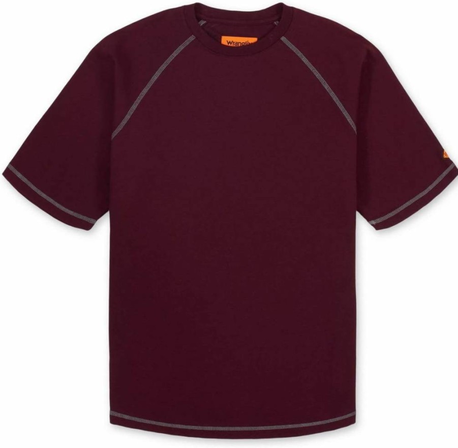 Wrangler Men's Flame Resistant Short Sleeve Base Layer T-Shirt FR Workwear Tee