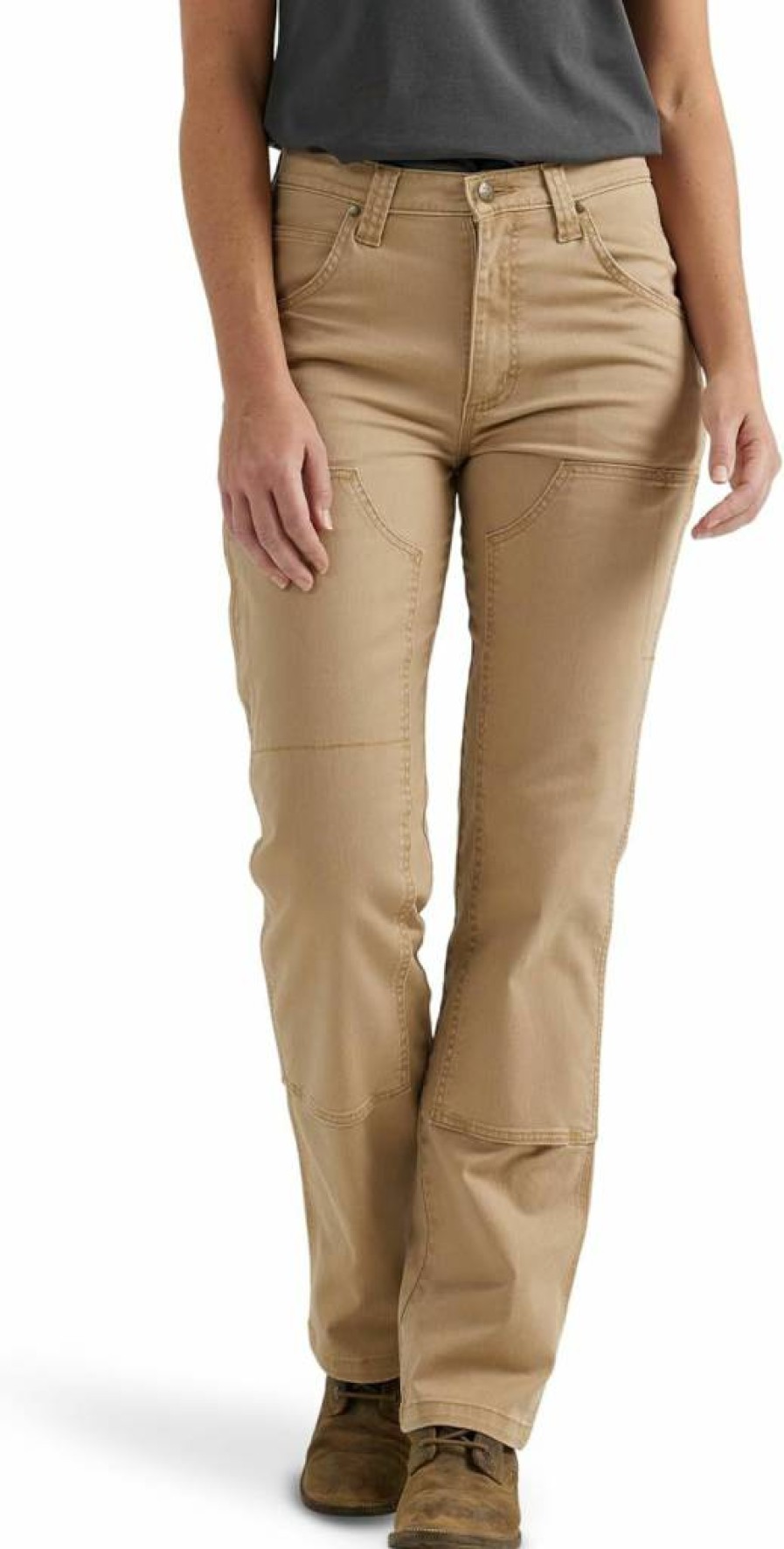 Wrangler Women's Double Knee Work Pants - Durable Comfort Fit for Tough Jobs