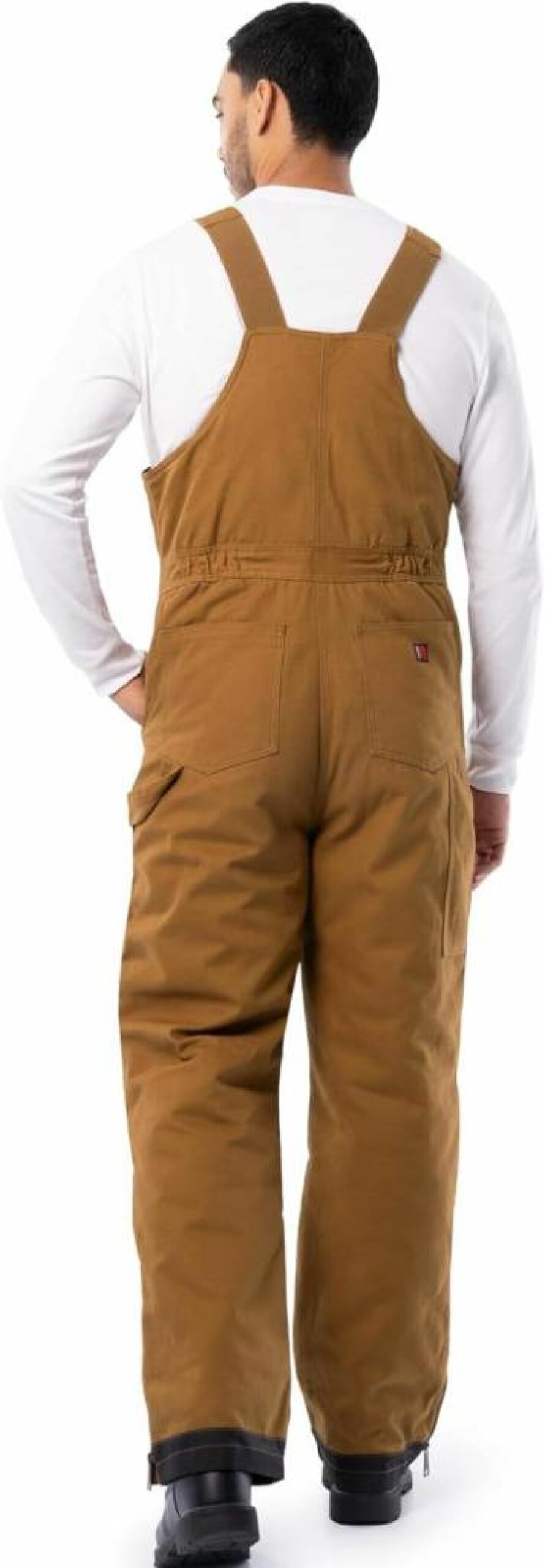 Wrangler Men's Insulated Duck Bib Overalls for Cold Weather Work & Hunting