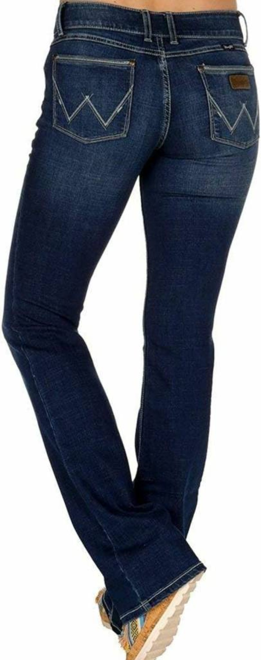 Wrangler Women's Willow Mid Rise Boot Cut Riding Jeans for Ultimate Comfort & Performance