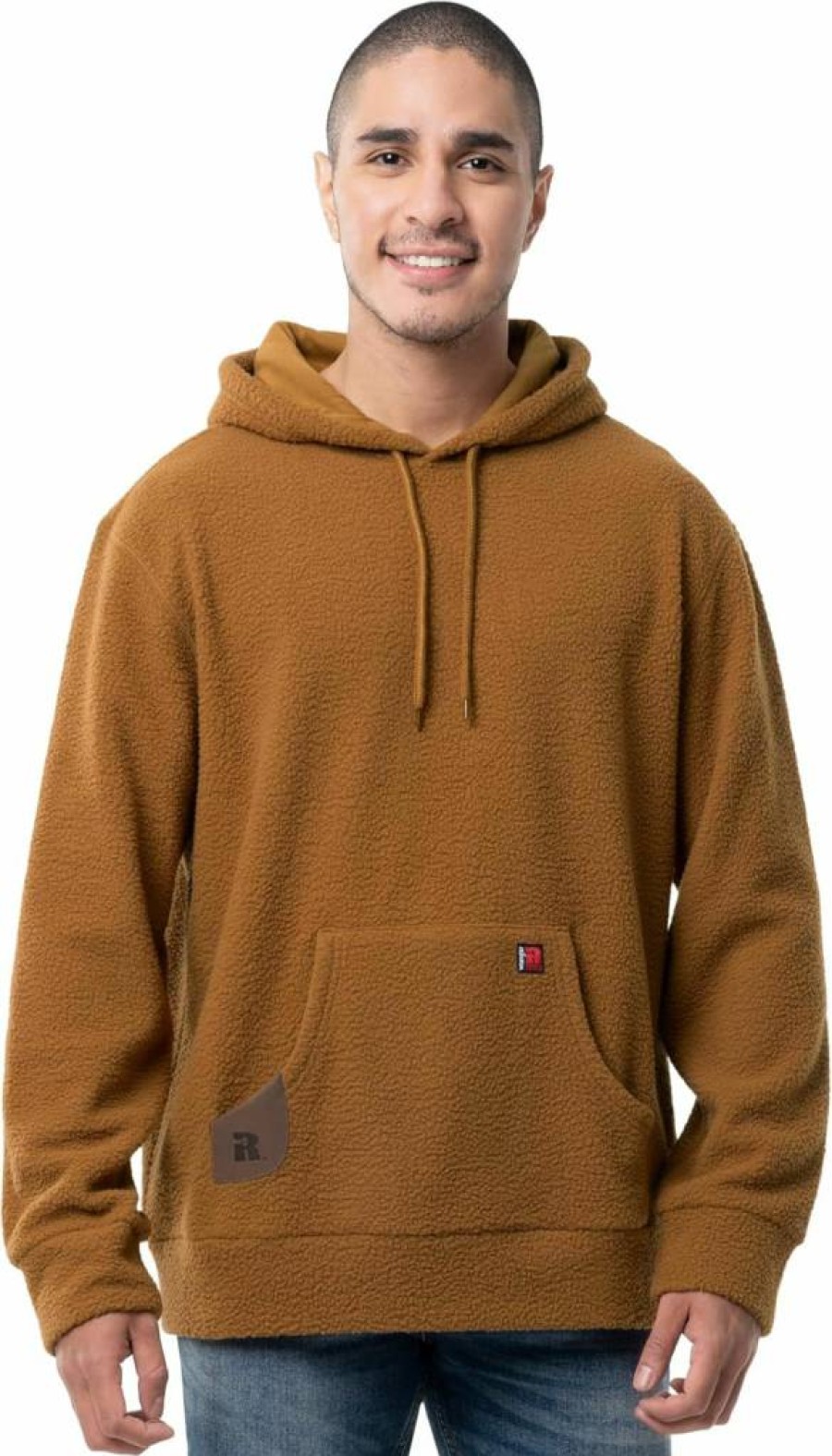 Wrangler Men's Sherpa-Lined Fleece Hoodie Pullover for Winter Warmth