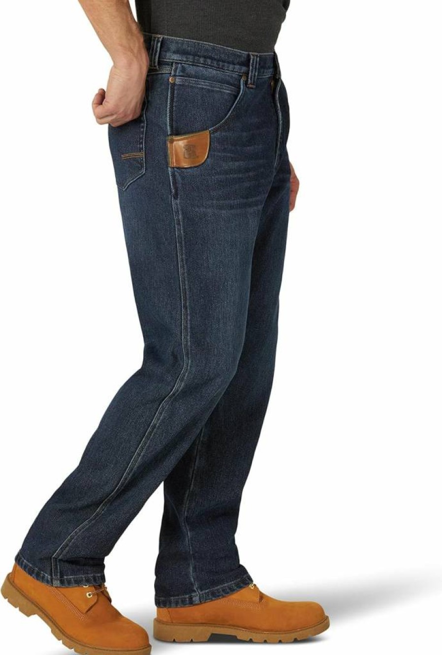 Wrangler Men's Insulated Five Pocket Jeans for Cold Weather Comfort