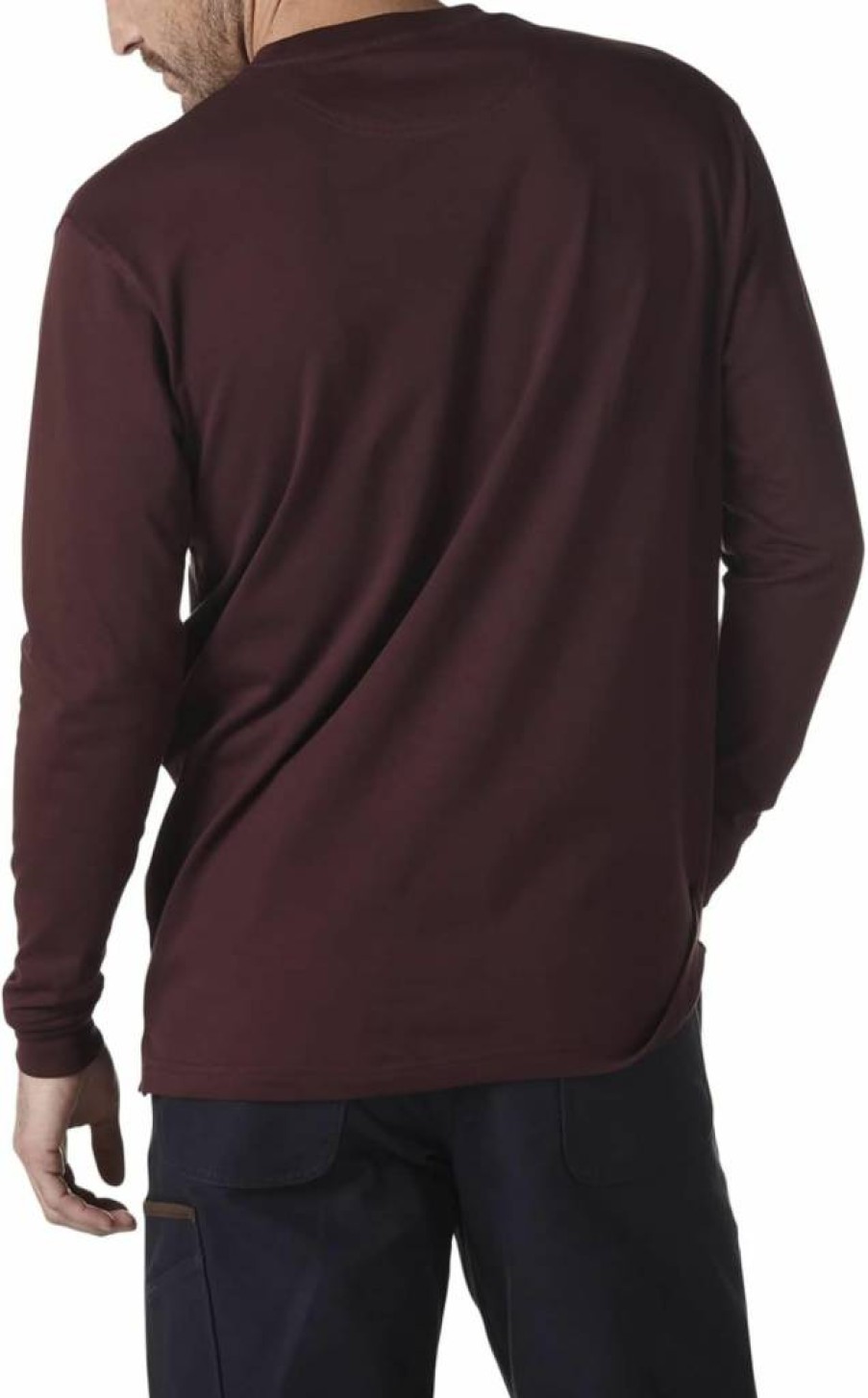 Wrangler Men's Classic Long Sleeve Pocket Tee - Comfortable Casual Shirt for Men